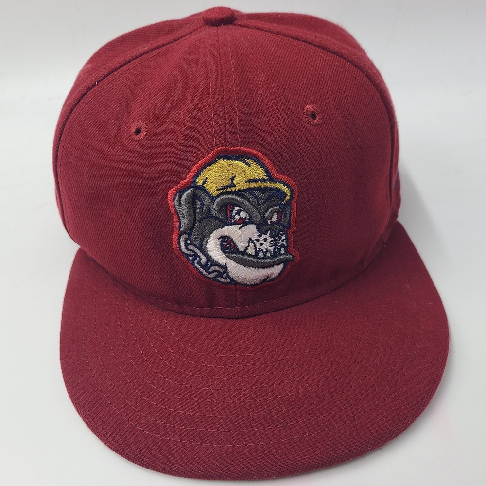 Mahoning‎ Valley Scrappers Hat Fitted 6 7/8 New Era 59Fifty Maroon MiLB Baseball